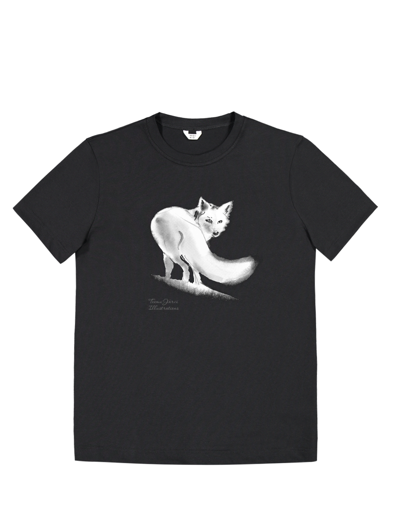 Tulikettu unisex t-paita Musta