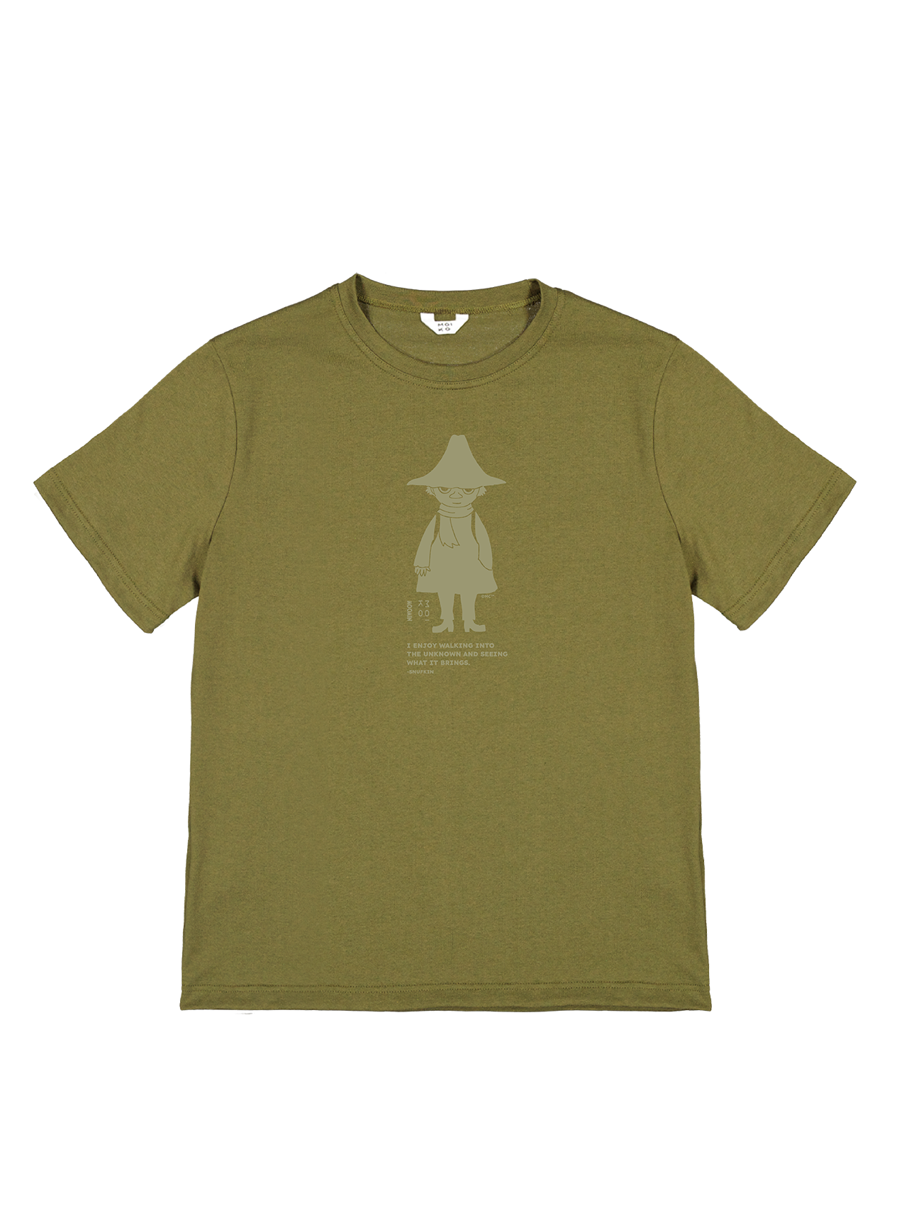 Vaeltaja Nuuskamuikkunen T-paita Khaki