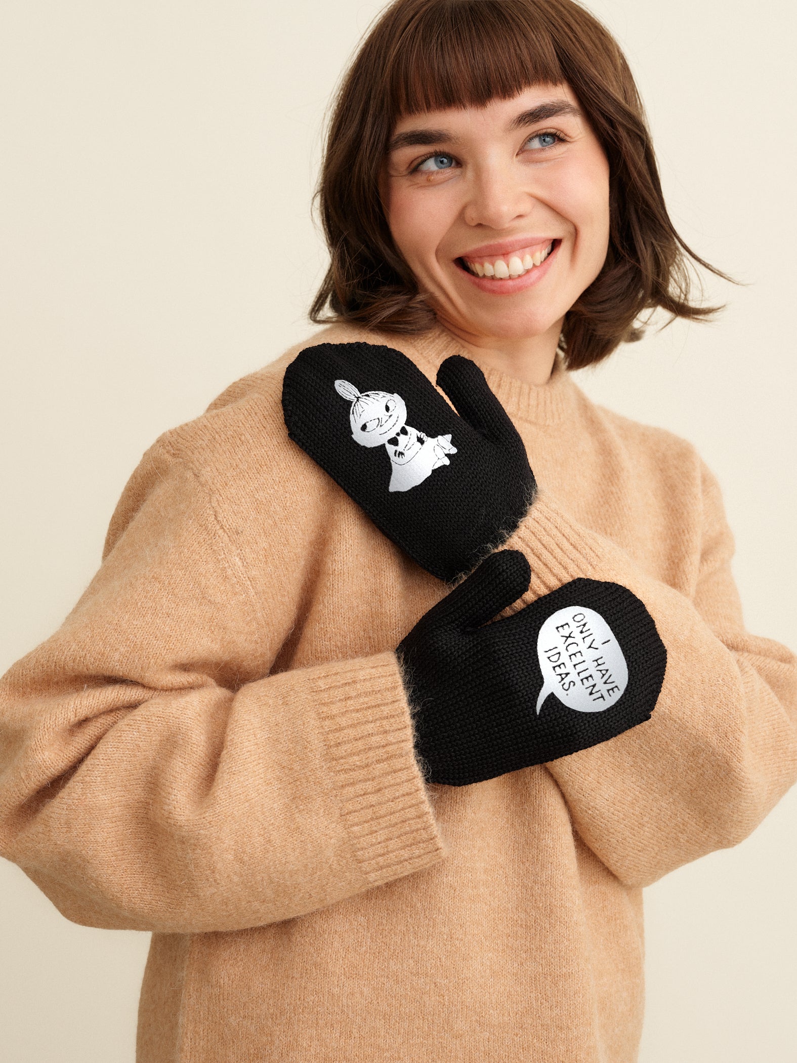 "The Excellent Little My" Moomin mittens