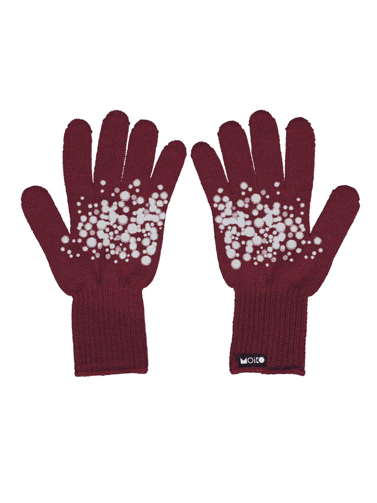 Lumi sormikkaat Viininpunainen