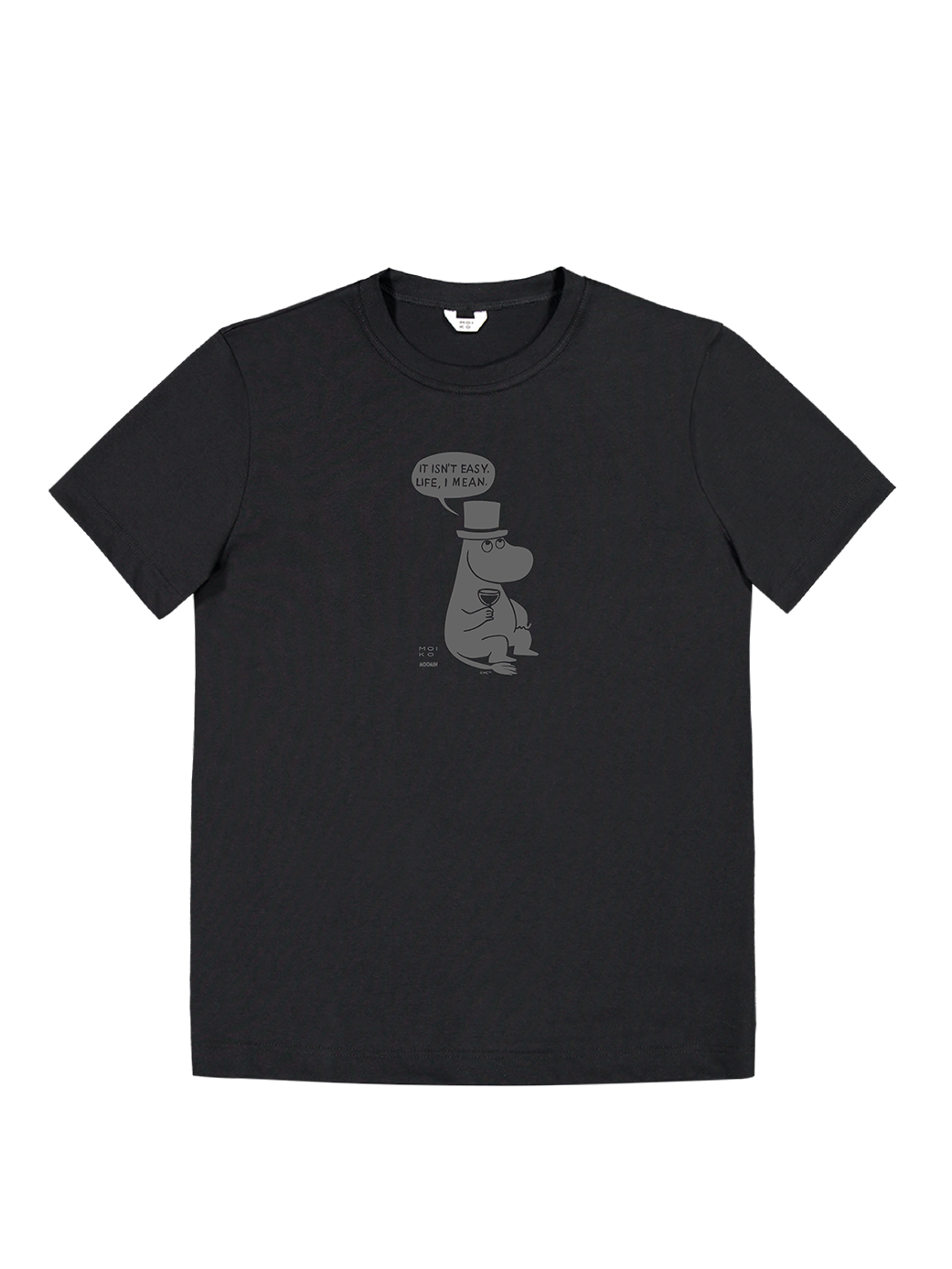 Filosofi Muumipappa T-paita Musta