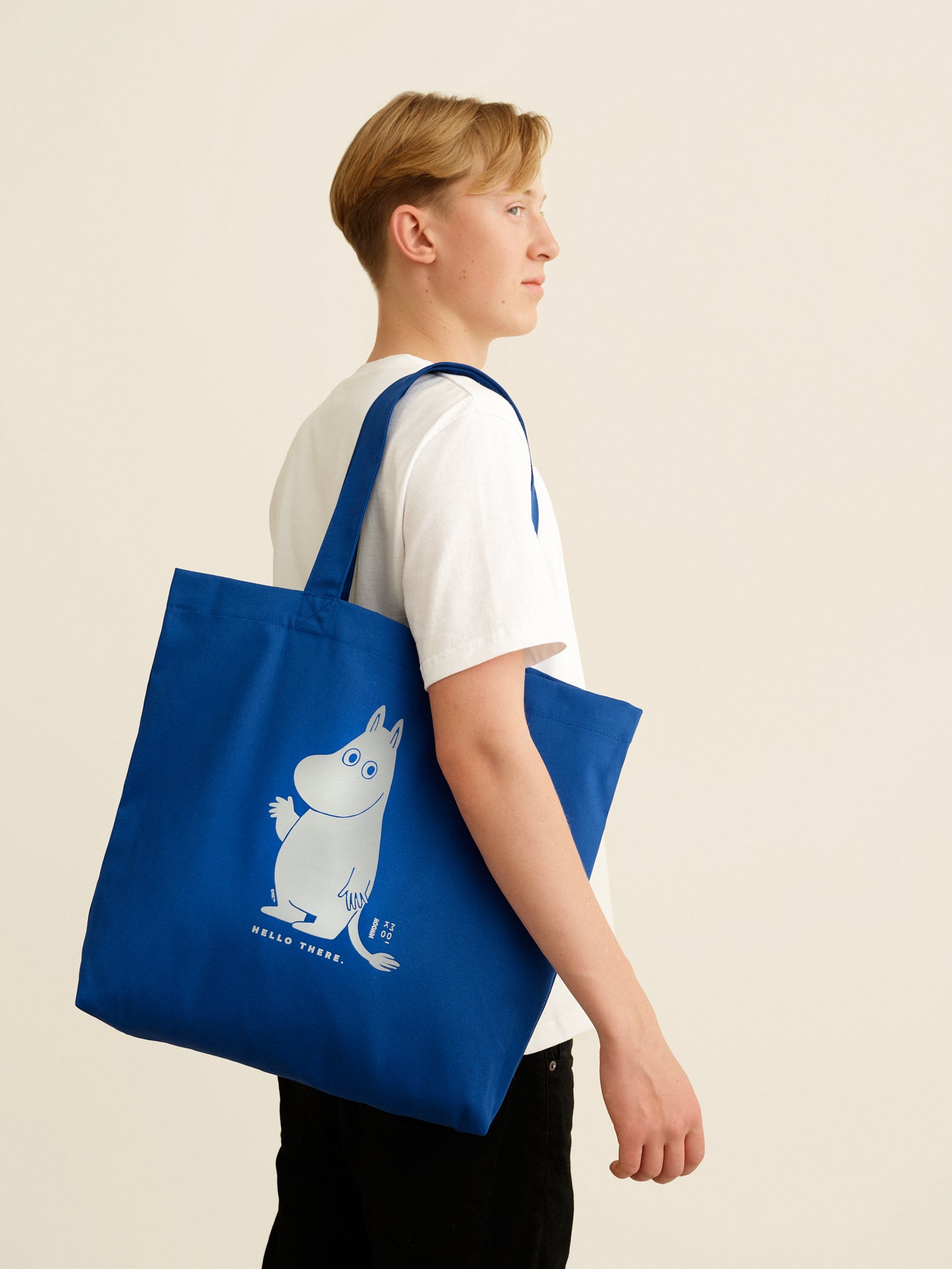 "Hello There" Moomin tote bag